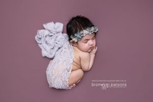 Posed newborn photography